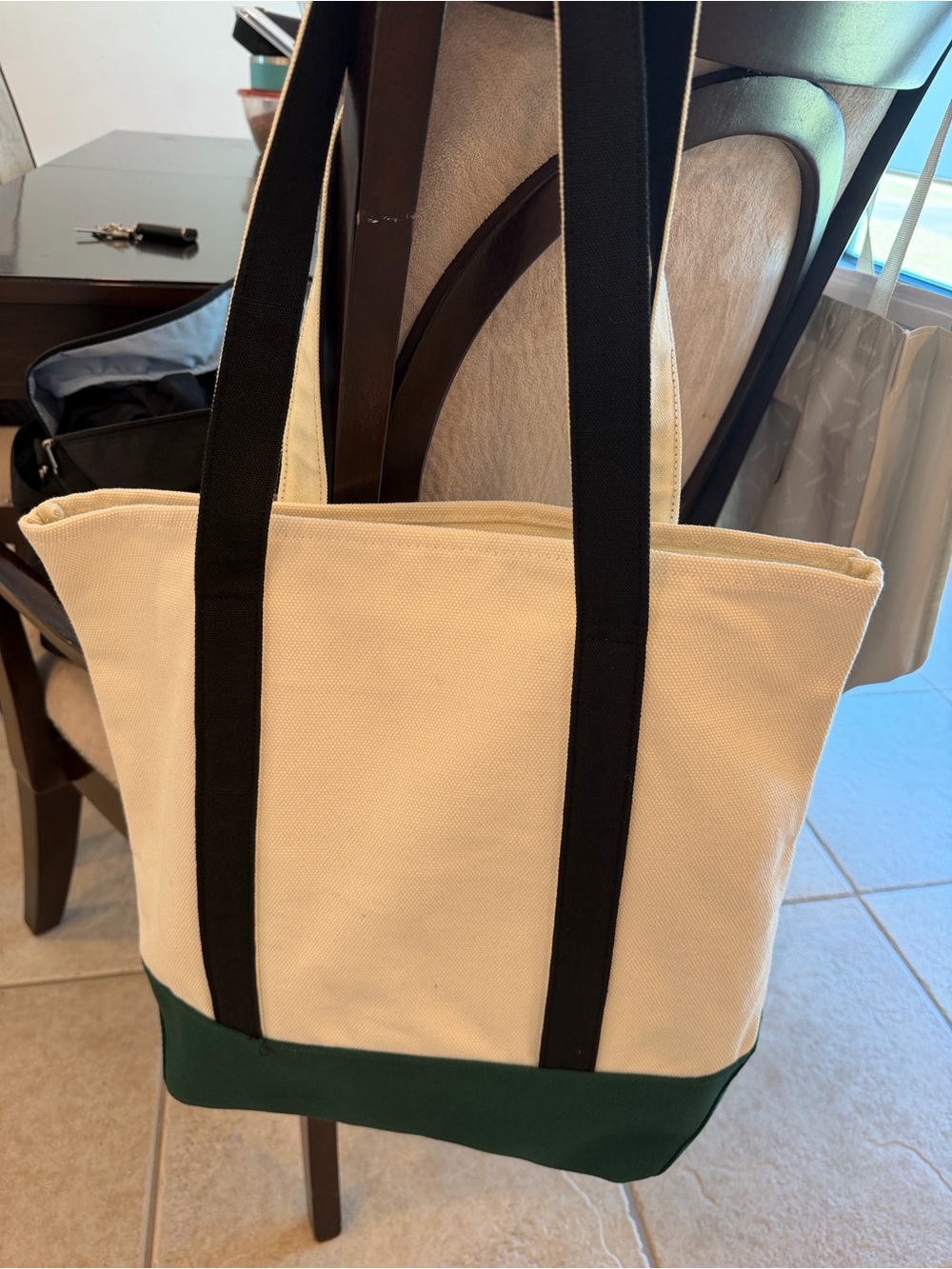 FIFA World Cup 2026 Beige and Green Canvas Tote - Picture 2 of 3